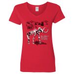 Ladies' Heavy Cotton™ V-Neck T-Shirt Thumbnail