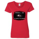 Ladies' Heavy Cotton™ V-Neck T-Shirt Thumbnail