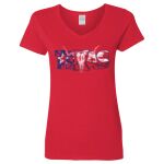 Ladies' Heavy Cotton™ V-Neck T-Shirt Thumbnail