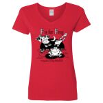 Ladies' Heavy Cotton™ V-Neck T-Shirt Thumbnail