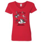 Ladies' Heavy Cotton™ V-Neck T-Shirt Thumbnail