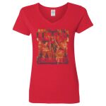 Ladies' Heavy Cotton™ V-Neck T-Shirt Thumbnail