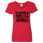 Ladies' Heavy Cotton™ V-Neck T-Shirt Thumbnail