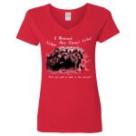 Ladies' Heavy Cotton™ V-Neck T-Shirt Thumbnail