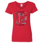 Ladies' Heavy Cotton™ V-Neck T-Shirt Thumbnail