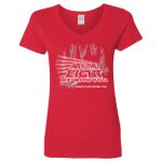 Ladies' Heavy Cotton™ V-Neck T-Shirt Thumbnail