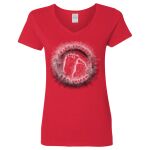 Ladies' Heavy Cotton™ V-Neck T-Shirt Thumbnail