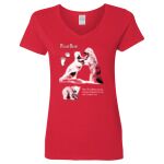 Ladies' Heavy Cotton™ V-Neck T-Shirt Thumbnail