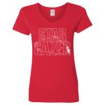 Ladies' Heavy Cotton™ V-Neck T-Shirt Thumbnail