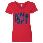 Ladies' Heavy Cotton™ V-Neck T-Shirt Thumbnail