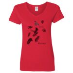 Ladies' Heavy Cotton™ V-Neck T-Shirt Thumbnail