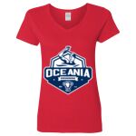 Ladies' Heavy Cotton™ V-Neck T-Shirt Thumbnail