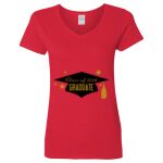 Ladies' Heavy Cotton™ V-Neck T-Shirt Thumbnail