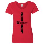 Ladies' Heavy Cotton™ V-Neck T-Shirt Thumbnail