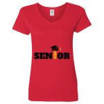 Ladies' Heavy Cotton™ V-Neck T-Shirt Thumbnail