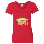 Ladies' Heavy Cotton™ V-Neck T-Shirt Thumbnail