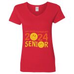Ladies' Heavy Cotton™ V-Neck T-Shirt Thumbnail