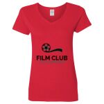 Ladies' Heavy Cotton™ V-Neck T-Shirt Thumbnail
