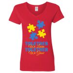 Ladies' Heavy Cotton™ V-Neck T-Shirt Thumbnail