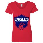 Ladies' Heavy Cotton™ V-Neck T-Shirt Thumbnail