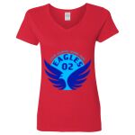 Ladies' Heavy Cotton™ V-Neck T-Shirt Thumbnail