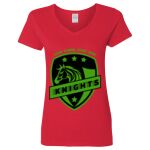 Ladies' Heavy Cotton™ V-Neck T-Shirt Thumbnail