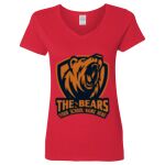 Ladies' Heavy Cotton™ V-Neck T-Shirt Thumbnail