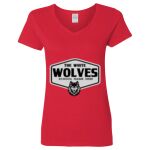 Ladies' Heavy Cotton™ V-Neck T-Shirt Thumbnail