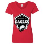 Ladies' Heavy Cotton™ V-Neck T-Shirt Thumbnail