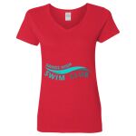 Ladies' Heavy Cotton™ V-Neck T-Shirt Thumbnail